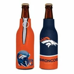 NFL Can Coolers Wincraft Denver Broncos Zippered Bottle Cooler
