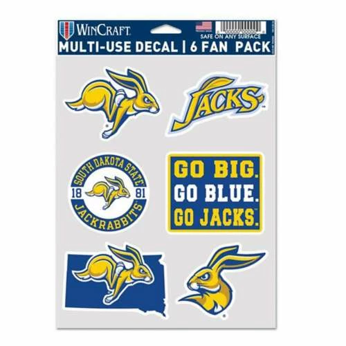 College Stickers & Decals Wincraft South Dakota State Jackrabbits Multifan 6pk Decals 3 College Stickers & Decals Wincraft South Dakota State Jackrabbits Multifan 6pk Decals