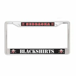 College License Plates & Frames Wincraft Nebraska Cornhuskers Blackshirts Metal License Plate Frame
