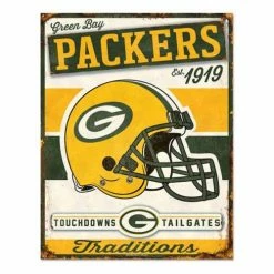 NFL Home Accents Wincraft Green Bay Packers 12.5"x16" Metal Sign