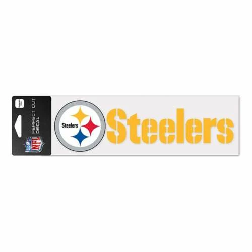 NFL Stickers & Decals Wincraft Pittsburgh Steelers 3X10 Perfect Cut Decal 3 NFL Stickers & Decals Wincraft Pittsburgh Steelers 3X10 Perfect Cut Decal