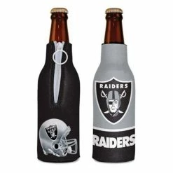 NFL Can Coolers Wincraft Las Vegas Raiders Zippered Bottle Cooler