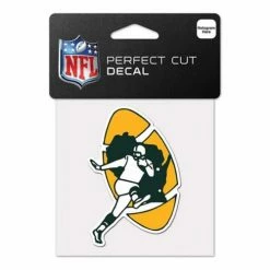 NFL Stickers & Decals Wincraft Green Bay Packers Retro 4X4 Perfect Cut Decal