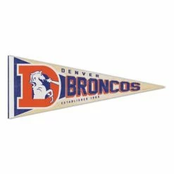 NFL Flags & Pennants Wincraft Denver Broncos 12"x30" Throwback Premium Pennant