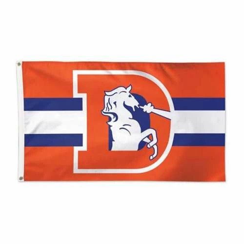NFL Flags & Pennants Wincraft Denver Broncos 3'x5' Deluxe Retro Flag 3 NFL Flags & Pennants Wincraft Denver Broncos 3'x5' Deluxe Retro Flag