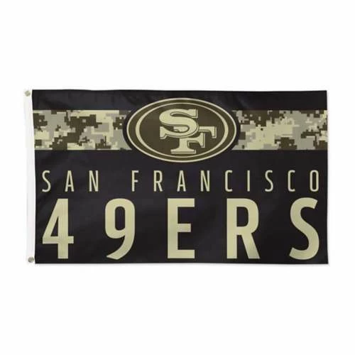 NFL Flags & Pennants Wincraft San Francisco 49ers SI Camo Deluxe Flag 3 NFL Flags & Pennants Wincraft San Francisco 49ers SI Camo Deluxe Flag