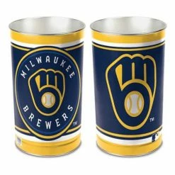MLB Home Accents Wincraft Milwaukee Brewers Trash Can