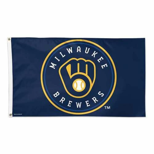 MLB Flags & Pennants Wincraft Milwaukee Brewers 3X5 Flag 3 MLB Flags & Pennants Wincraft Milwaukee Brewers 3X5 Flag