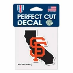 MLB Stickers & Decals Wincraft San Francisco Giants 4X4 Perfect Cut Decal