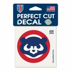 MLB Stickers & Decals Wincraft Chicago Cubs 4X4 Perfect Cut Retro Decal
