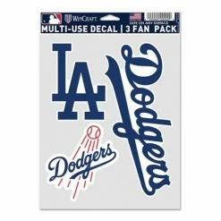 MLB Stickers & Decals Wincraft Los Angeles Dodgers Fan Decal