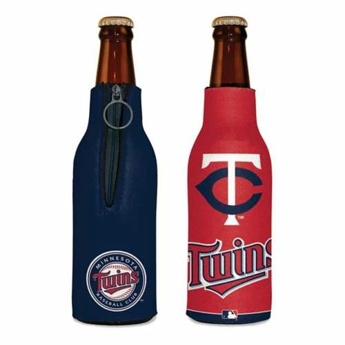 MLB Can Coolers Wincraft Minnesota Twins Zippered Bottle Cooler 3 MLB Can Coolers Wincraft Minnesota Twins Zippered Bottle Cooler