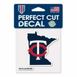 MLB Stickers & Decals Wincraft Minnesota Twins 4X4 Perfect Cut Decal