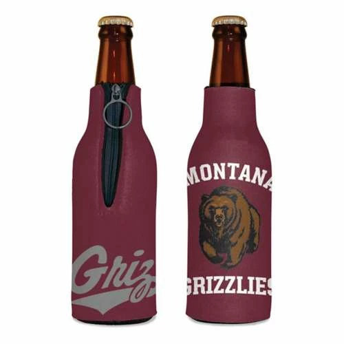 College Can Coolers Wincraft Montana Grizzlies Zippered Bottle Cooler 3 College Can Coolers Wincraft Montana Grizzlies Zippered Bottle Cooler