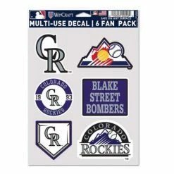 MLB Stickers & Decals Wincraft Colorado Rockies 6pk. Multiuse Decals