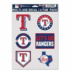 MLB Stickers & Decals Wincraft Texas Rangers 6pk. Multifan Decals