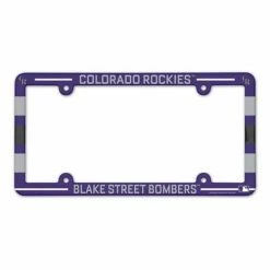MLB License Plates & Frames Wincraft Colorado Rockies Plastic License Plate Frame