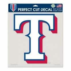 MLB Stickers & Decals Wincraft Texas Rangers 8"x8" Perfect Cut Decal