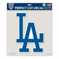 MLB Stickers & Decals Wincraft Los Angeles Dodgers 8"x8" Perfect Cut Decal