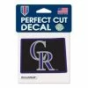 MLB Stickers & Decals Wincraft Colorado Rockies 4X4 Perfect Cut Decal
