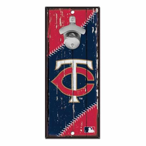 MLB Wall Decor & Signs Wincraft Minnesota Twins Bottle Opener Sign 3 MLB Wall Decor & Signs Wincraft Minnesota Twins Bottle Opener Sign