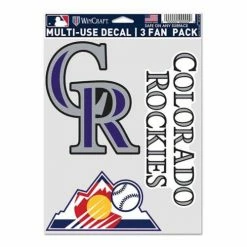 MLB Stickers & Decals Wincraft Colorado Rockies Fan Decal