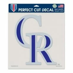 MLB Stickers & Decals Wincraft Colorado Rockies 8"x8" Perfect Cut Decal
