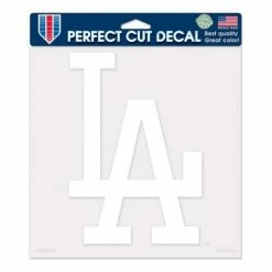 MLB Stickers & Decals Wincraft Los Angeles Dodgers Etched 8"x8" Perfect Cut Decal