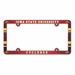 College License Plates & Frames Wincraft Iowa State Cyclones Plastic License Plate Frame