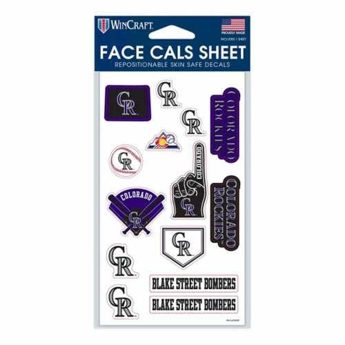 MLB Stickers & Decals Wincraft Colorado Rockies Face Tattoo Sheet 3 MLB Stickers & Decals Wincraft Colorado Rockies Face Tattoo Sheet