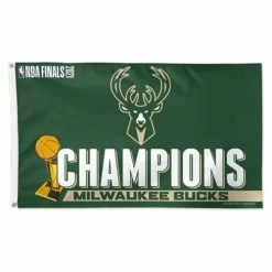 NBA Flags & Pennants Wincraft Milwaukee Bucks 2021 NBA Champions Flag