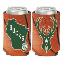 NBA Can Coolers Wincraft Milwaukee Bucks Basketball Can Cooler