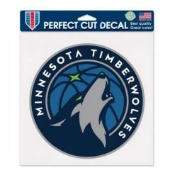 NBA Stickers & Decals Wincraft Minnesota Timberwolves 8"x8" Perfect Decal