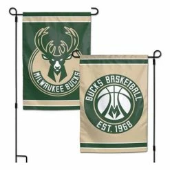 NBA Flags & Pennants Wincraft Milwaukee Bucks Garden Flag
