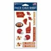College Stickers & Decals Wincraft Iowa State Cyclones Face Tattoo Sheet