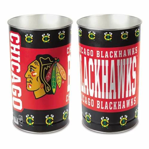 NHL Home Accents Wincraft Chicago Blackhawks Trash Can 3 NHL Home Accents Wincraft Chicago Blackhawks Trash Can