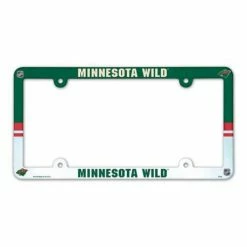 NHL License Plates & Frames Wincraft Minnesota Wild Plastic License Plate Frame
