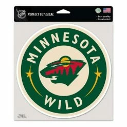 NHL Stickers & Decals Wincraft Minnesota Wild 8"x8" Perfect Cut Decal