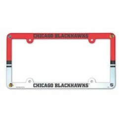 NHL License Plates & Frames Wincraft Chicago Blackhawks Plastic License Plate Frame