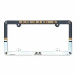 NHL License Plates & Frames Wincraft Vegas Golden Knights Plastic License Plate Frame