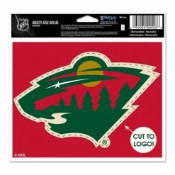 NHL Stickers & Decals Wincraft Minnesota Wild Die Cut 5X6 Multi Use Decal