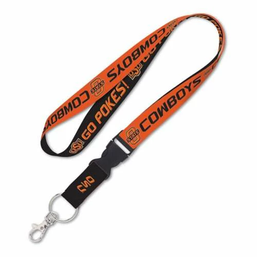 College Keychains & Lanyards Wincraft Oklahoma State Cowboys Lanyard 3 College Keychains & Lanyards Wincraft Oklahoma State Cowboys Lanyard