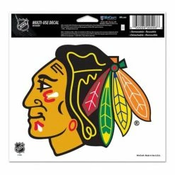 NHL Stickers & Decals Wincraft Chicago Blackhawks 5X6 Multi Use Decal