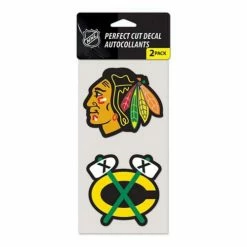 NHL Stickers & Decals Wincraft Chicago Blackhawks 4X8 Perfect Cut Decal