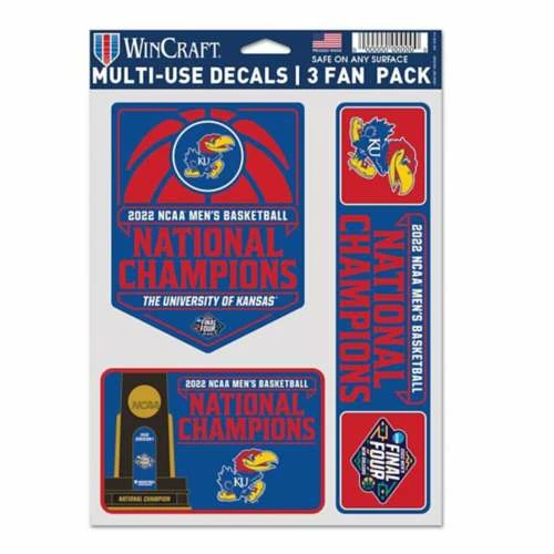 College Stickers & Decals Wincraft Kansas Jayhawks 2022 National Champions 3pk Decals Fan Pack 3 College Stickers & Decals Wincraft Kansas Jayhawks 2022 National Champions 3pk Decals Fan Pack