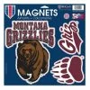 College Stickers & Decals Wincraft Montana Grizzlies Magnet -Wincraft Sales Store unnamed file 165