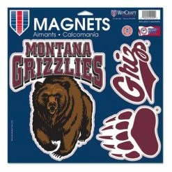 College Stickers & Decals Wincraft Montana Grizzlies Magnet