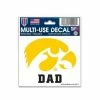 College Stickers & Decals Wincraft Iowa Hawkeyes Dad 3"x4" Decal -Wincraft Sales Store unnamed file 181
