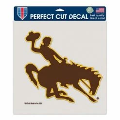 College Stickers & Decals Wincraft Wyoming Cowboys 8X8 Perfect Cut Decal