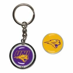 College Keychains & Lanyards Wincraft Northern Iowa Panthers Spinner Keyring